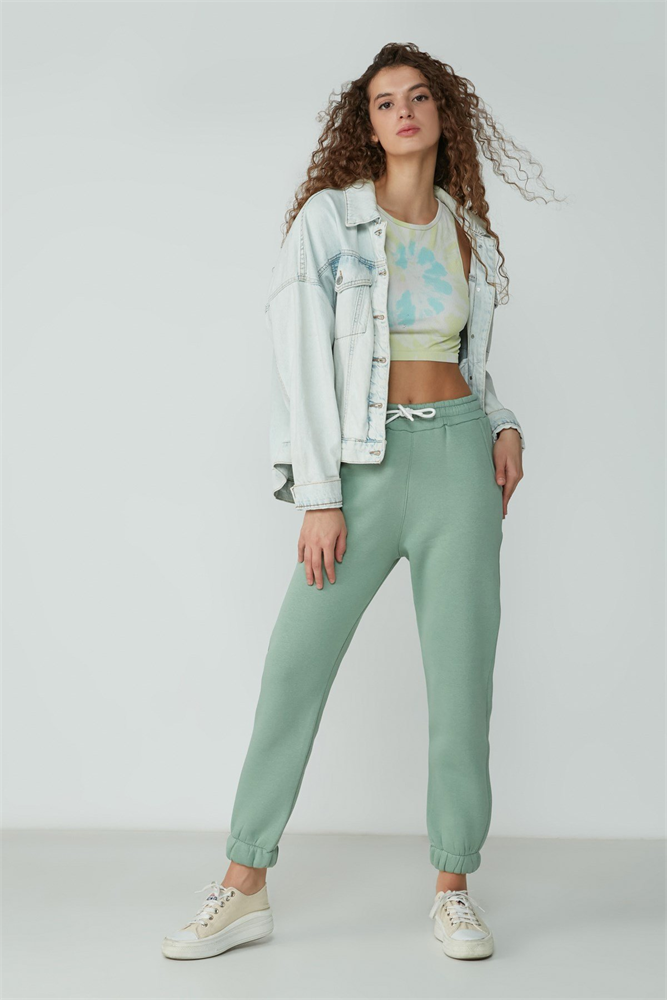 C&City Women Sweatpants 902 Pistachio Green